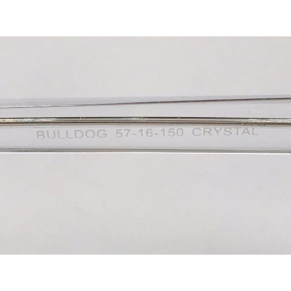 New Wide Guyz Crystal BULLDOG Eyeglasses 57mm for The Stylish Large Man - Picture 10 of 12